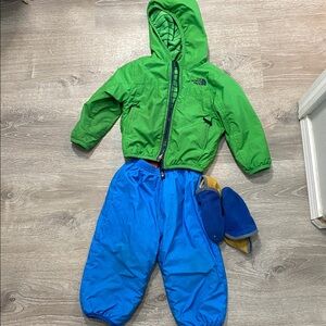 Patagonia and North Face Cozy Bundle, Reversible Jacket and Quilted Joggers